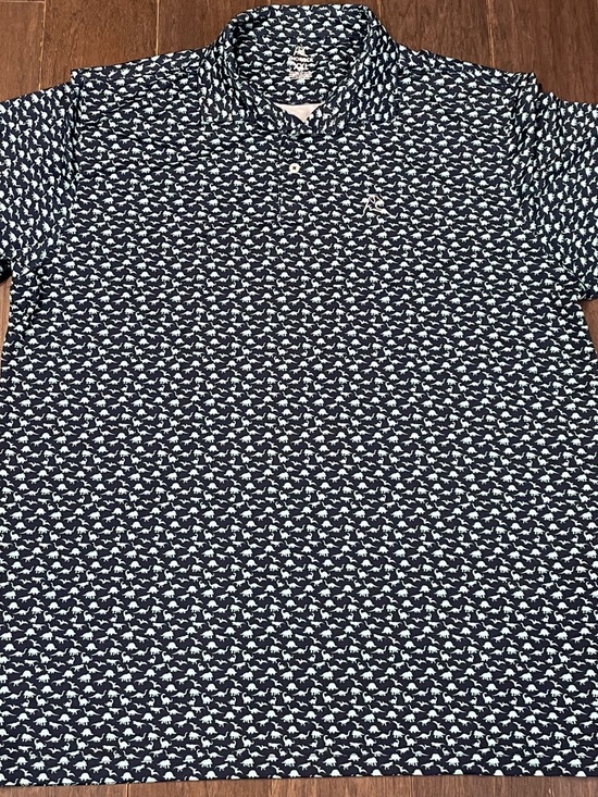 Rhoback Other - Rhoback Polo Shirt Men's 2xl Blue Dinosaur Golf Performance Stretch Logo